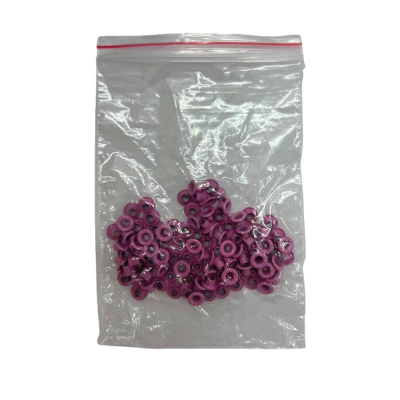 Ojetillos rosados 100 un - 5 mm