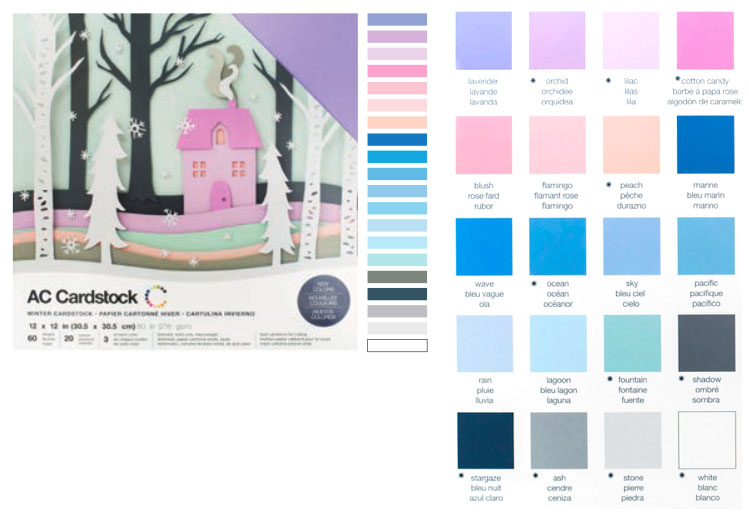 Álbum scrapbook cartulinas invierno