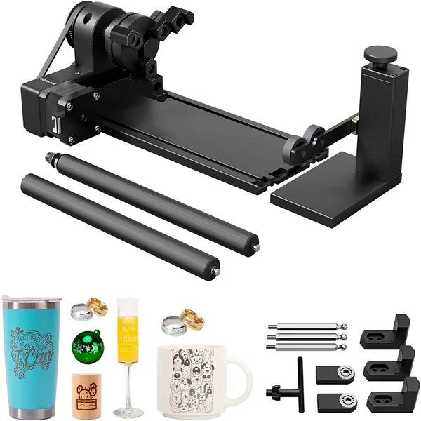 Accesorio rotatorio Xtool RA2 PRO Láser - Para termos, botellas y más