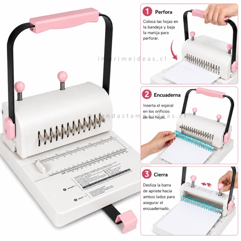 Kit de Encuadernación Deluxe - Anilladora Redonda
