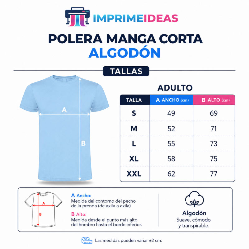 Estampado-de-poleras-algodon-Manga-Corta-Tienda-Stampaideas-Imprimeideas
