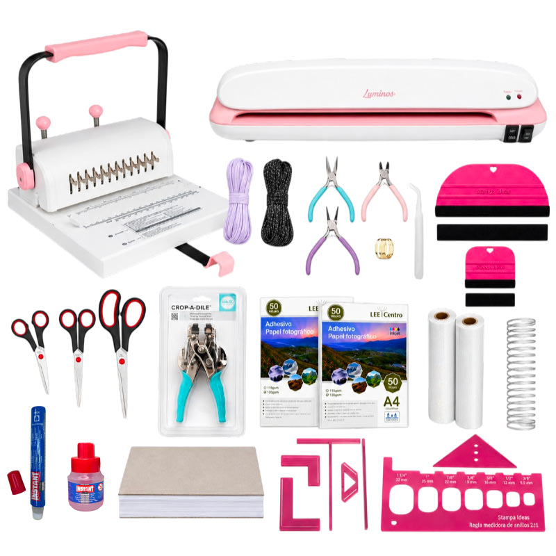 Kit de encuadernación Deluxe Anilaldora Redonda - Tienda Stampaideas Imprimeideas
