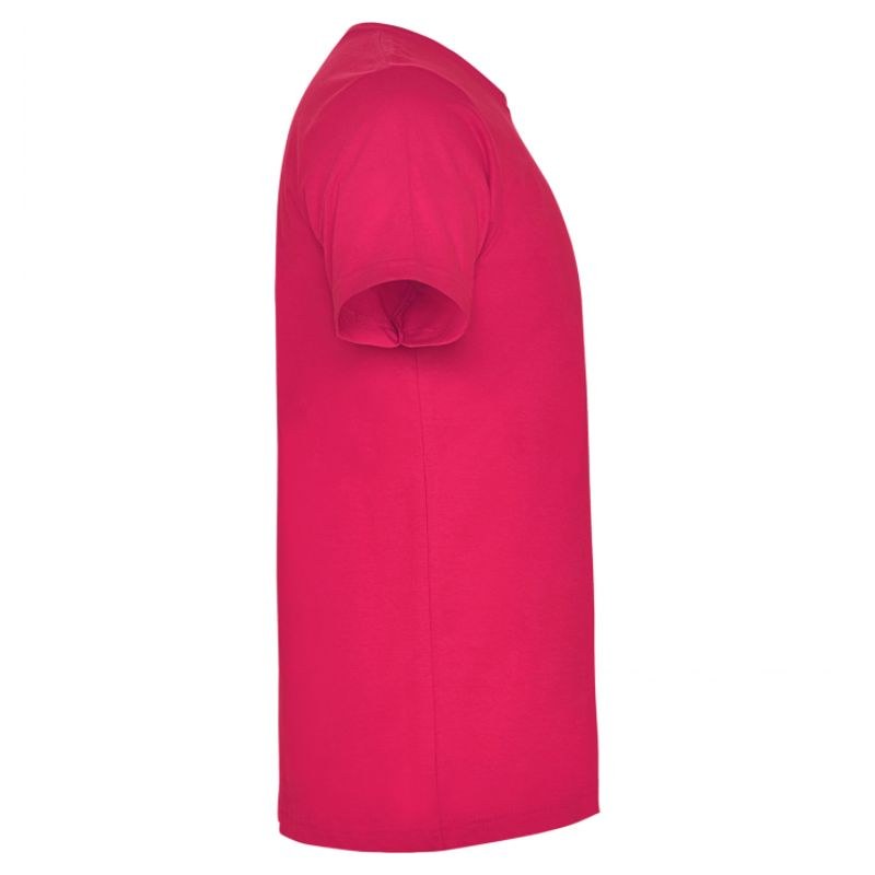 Polera algodon manga Corta Fucsia- Lateral - Tienda Stampaideas Imprimeideas