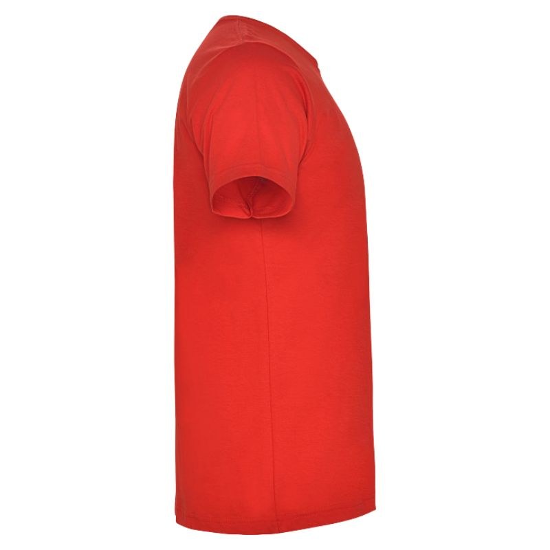 Polera algodon manga Corta Roja- Lateral - Tienda Stampaideas Imprimeideas