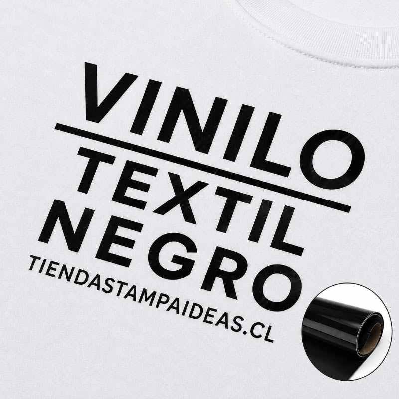 Vinilo textil PU - Negro