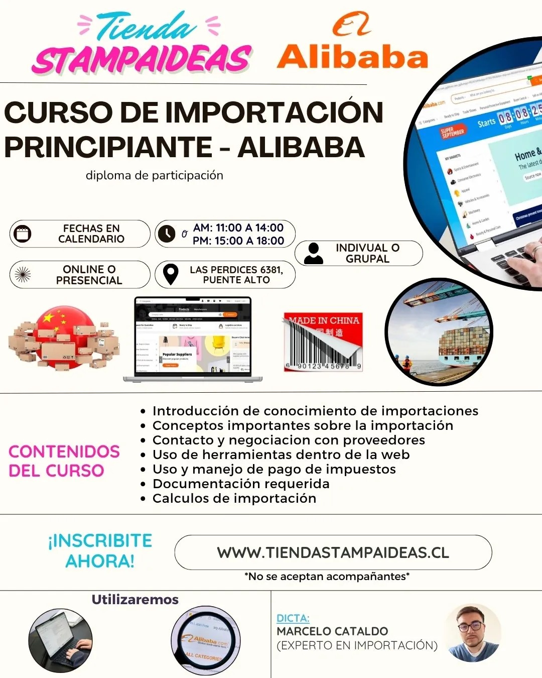 Curso de importación desde China - Principiante - Tienda Stampaideas Imprimeideas
