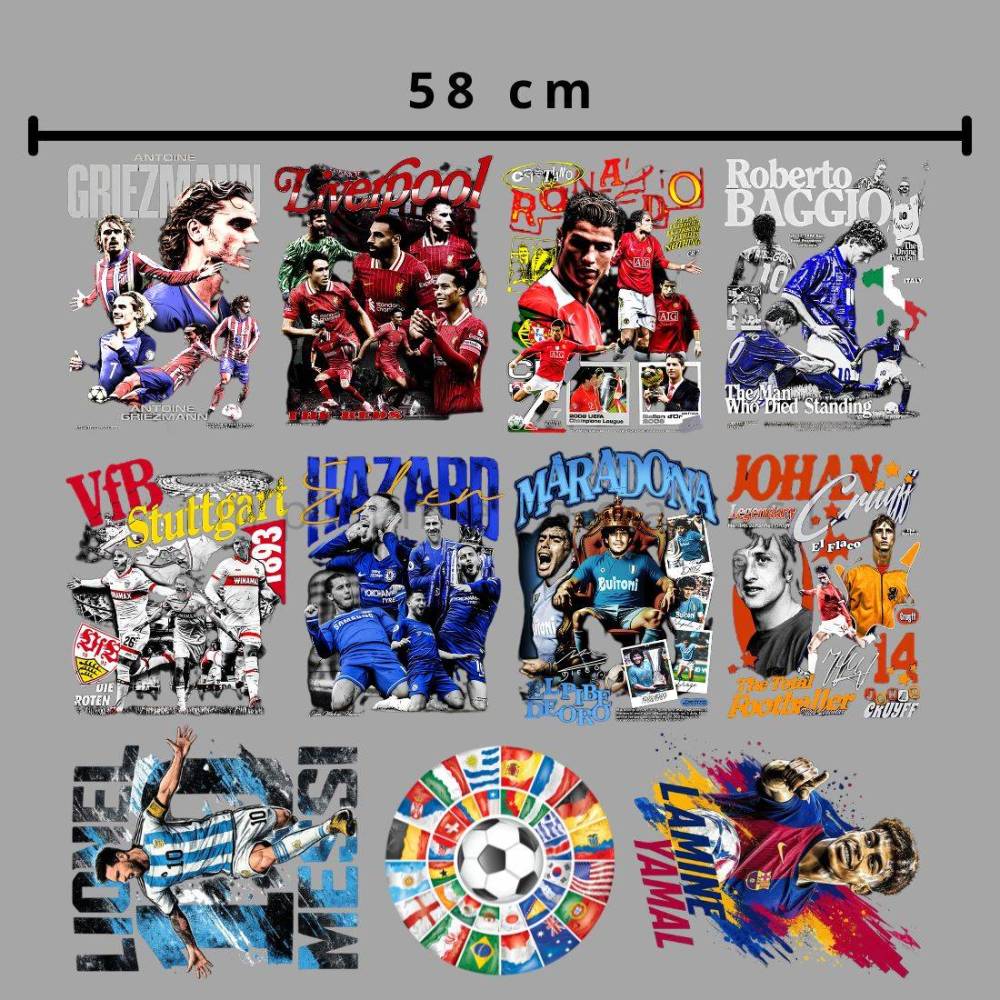 Lienzo DTF Textil Jugadores Futbol - Tienda Stampaideas Imprimeideas