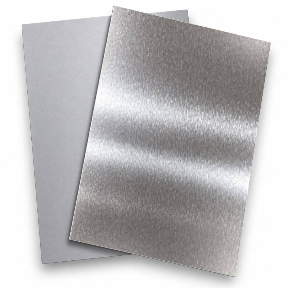 Placa de aluminio plateada espejo cepillada - Tienda Stampaideas Imprimeideas