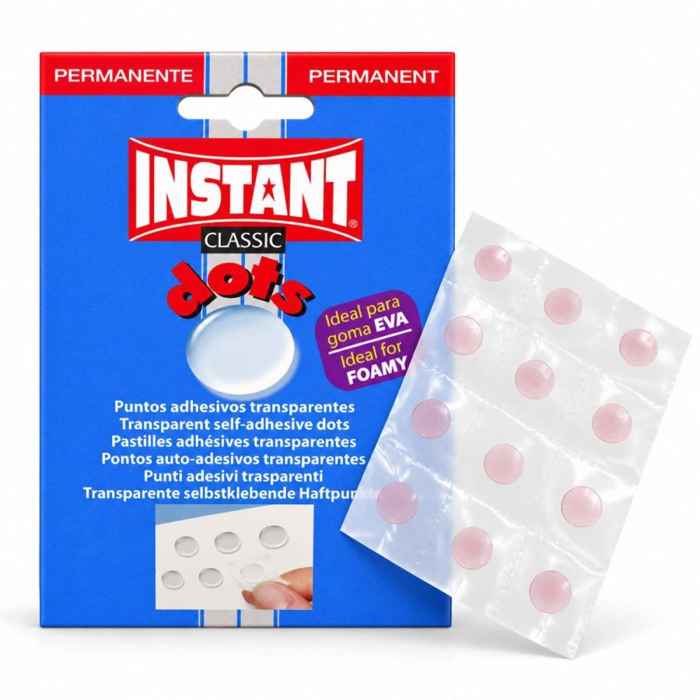 Puntos Adhesivos Transparentes Instant Classic – 64 Unidades - Tienda Stampaideas Imprimeideas