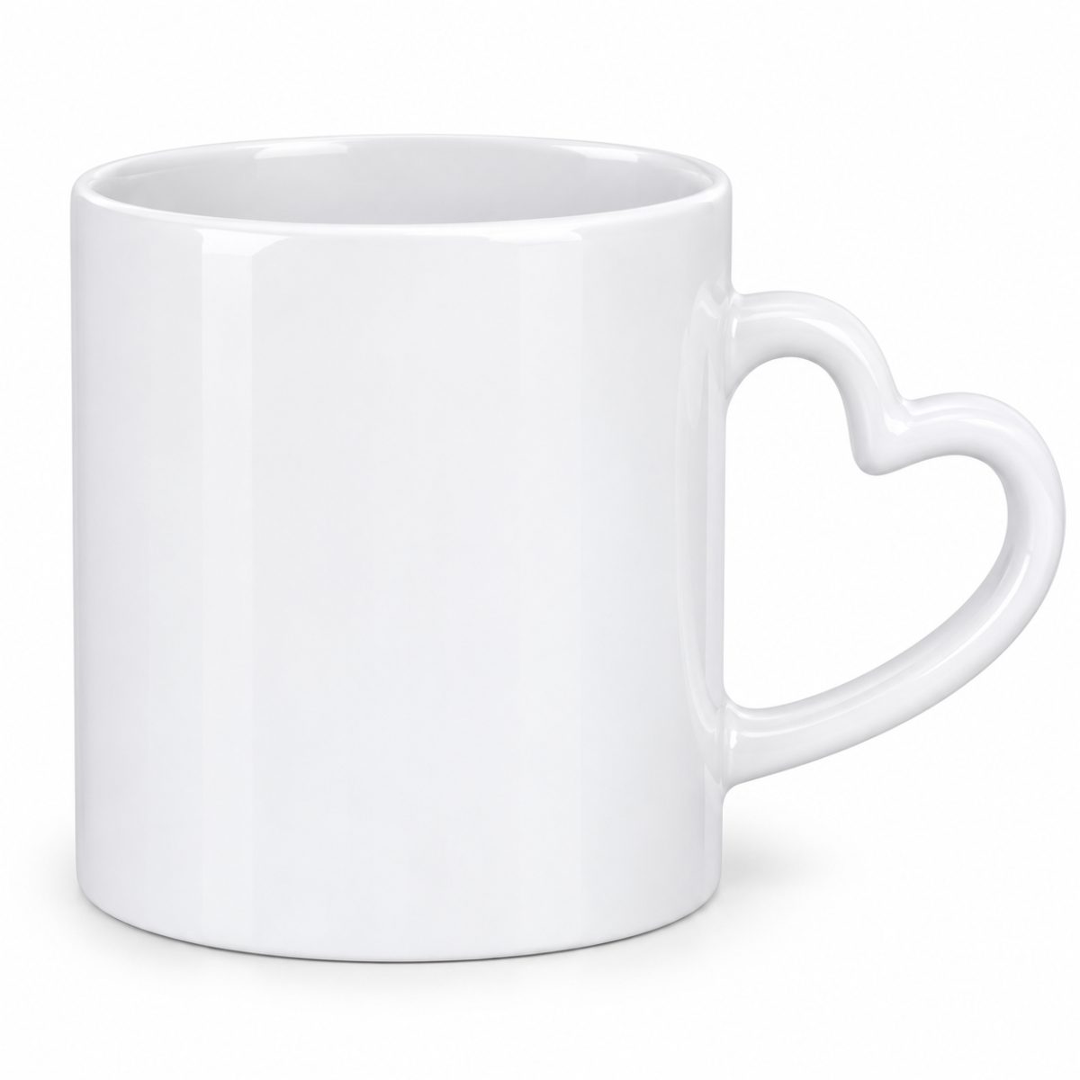 Tazón Sublimable 11 oz Asa Corazón